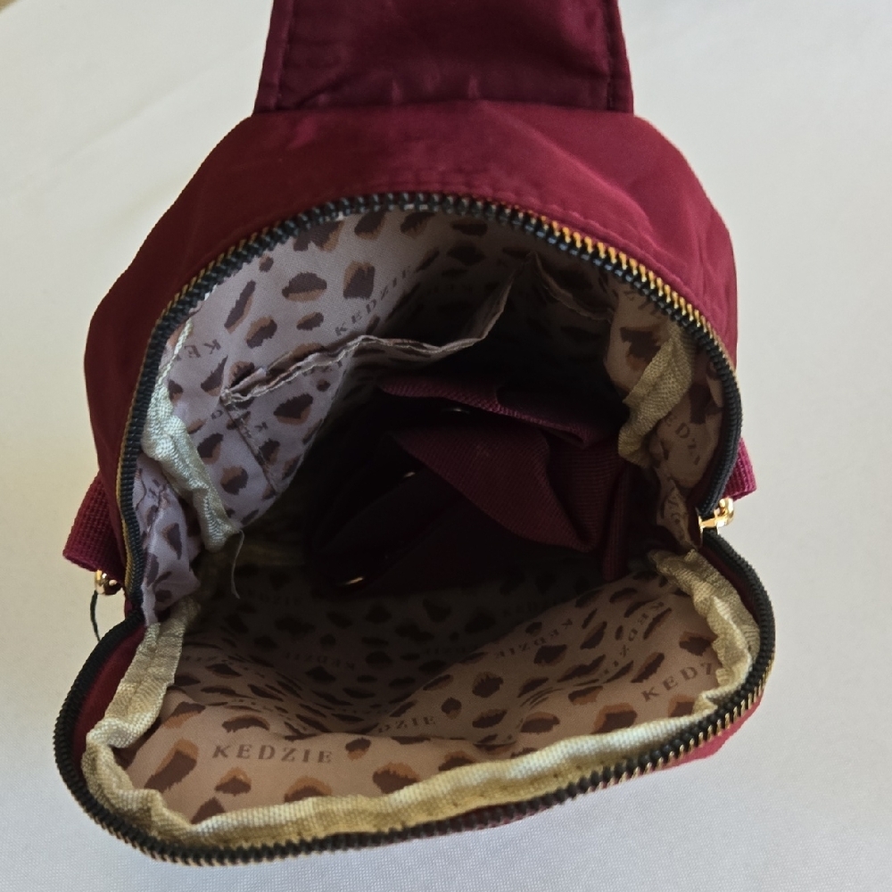 Kedzie Burgundy Roundtrip Convertible Crossbody Bag - Picture 10 of 12